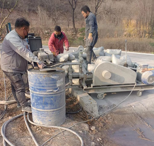 虞城路面下沉注浆